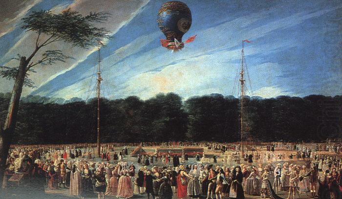 Antonio  Carnicero Balloon Ascent at Aranjuez china oil painting image